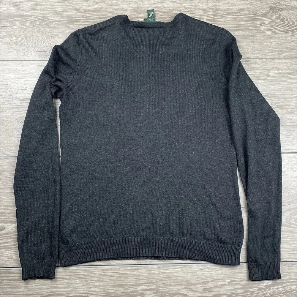 Lauren Ralph Lauren Women's Silk Cashmere Long sleeve Sweater‎ Top Black Size S